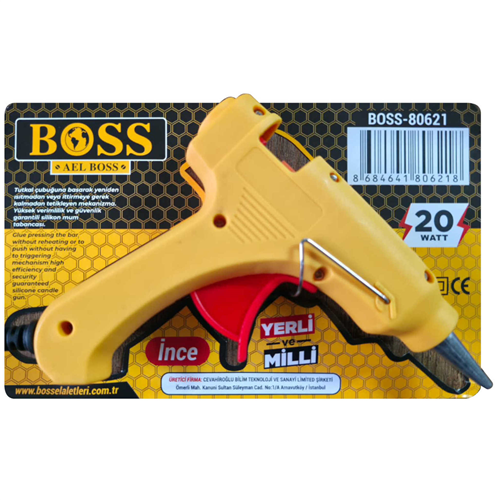 BOSS MUM SİLİKON TABANCASI İNCE 20 W / 96- 48